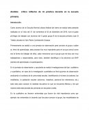 Análisis crítico reflexivo de mi práctica docente en la escuela primaria