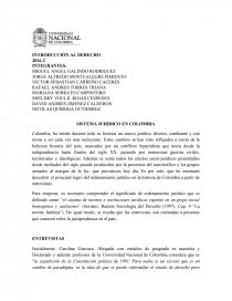 SISTEMA JURÍDICO EN COLOMBIA. Página 1