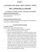 LA REALIDAD / EL MUNDO: NATURAL / CONSTRUIDO (SOCIALMENTE)