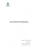 Caso Whole Food Markets