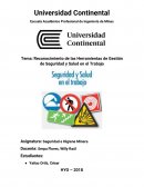 Reconocimiento de las Herramientas de Gestión de Seguridad y Salud en el Trabajo