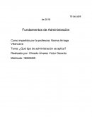 ¿Qué tipo de administración se aplica?