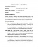 Desarrollo de plan de marketing