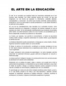 COMO SE DA EL ARTE EN LA EDUCACIÓN