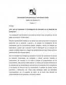 Ensayo analisis de mercados