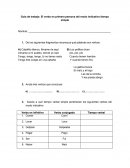 Cual es la Guía de trabajo, el verbo en primera persona