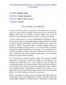 UNA CARTA A GARCÍA