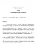 Reseña bibliográfica del texto “La vaga ambición”.