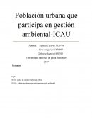 La gran Población urbana que participa en gestión ambiental