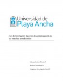 Rol de los medios masivos de comunicación en las marchas estudiantiles