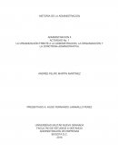 La organización frente a la administracion, la organización y la dorctrina administrativa