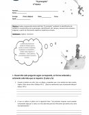 Evaluación Lectura Abril “El principito”