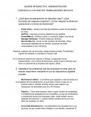 SESIÓN INTERACTIVA: ADMINISTRACIÓN