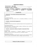 El carnaval Planificación Didáctica