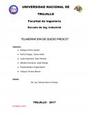 ¿Se podrá elaborar queso fresco por los alumnos de la carrera de Ing. Industrial en los laboratorios de la U.N.T.?