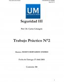 Desarrollo de el Trabajo practica n° 2 seguridad III
