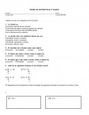 PRUEBA DE MATEMATICAS 4º BASICO