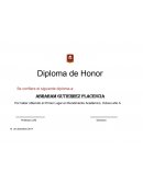 Diploma ABRAHAM GUTIERREZ PLACENCIA