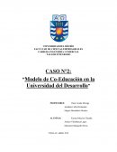 Modelo de Co-Educación en la Universidad del Desarrollo