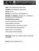ELECTROMECANICA INDUSTRIAL. REPORTE O TRABAJO: MEDIDAS DE TENDENCIA Y DISTRIBUCION DE PROBABILIDAD