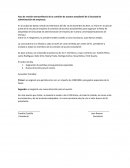 Acta de reunión extraordinaria de la comisión de asuntos estudiantil de la facultad de administración de empresas