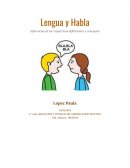 Lengua y habla Diferencias de las respectivas definiciones y conceptos