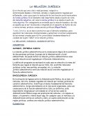 Desarrollo de la Relación Juridica