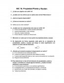 NIC 16. Propiedad Planta y Equipo