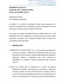 En atención a su solicitud le presentamos nuestra mejor propuesta por el servicio de transporte para los almacenes y puntos de entrega de la Red de Almacenes y Farmacias de Lima y Callao de ESSALUD.