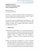 En atención a su solicitud le presentamos nuestra mejor propuesta por el servicio de transporte para los almacenes y puntos de entrega de la Red de Almacenes y Farmacias de Lima y Callao de ESSALUD.