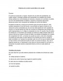 Sistema de control automático de caudal Proceso