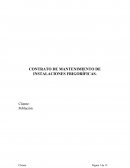 CONTRATO DE MANTENIMIENTO DE INSTALACIONES FRIGORÍFICAS