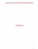 Proyectos privados EVALUACION DE LAS POLITICAS DE OBLIGATORIO CUMPLIMIENTO
