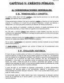 CAPÍTULO V: CRÉDITO PÚBLICO.