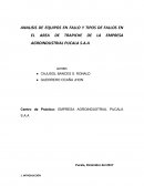 ANALISIS DE EQUIPOS EN FALLO Y TIPOS DE FALLOS EN EL AREA DE TRAPICHE DE LA EMPRESA AGROINDUSTRIAL PUCALA S.A.A