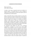 La Importancia de la Teoría de la Educación