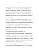 La segunda guerra mundial termina con la capitulación de japon el 14 de agosto de 1945, después de los bombardeos atomicos de Hiroshima y Nagasaki