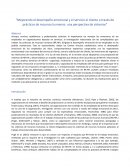 Mejorando el desempeño emocional y el servicio al cliente a través de prácticas de recursos humanos: una perspectiva de sistemas”