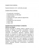 EXAMEN FISICO Paciente femenino L.G.R. de 26 años de edad