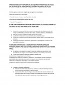 MODALIDADES DE ATENCIÓN DE LOS EQUIPOS INTEGRALES DE SALUD EN LOS NIVELES DE ATENCION DEL SISTEMA NACIONAL DE SALUD