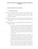 Estrategias TIPOS DE ESTRATEGIAS APLICADAS A LA EMPRESA DE KING KONG