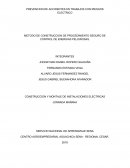 METODO DE CONSTRUCCION DE PROCEDIMIENTO SEGURO DE CONTROL DE ENERGIAS PELIGROSAS