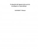 Evaluación del impacto del uso de la tecnología en el aprendizaje