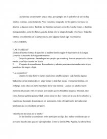 “LAS FAMILIAS”. Página 1