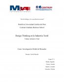 Design Thinking en la Industria Textil “Año del diálogo y la reconciliación nacional”