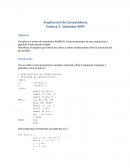 Arquitectura de Computadoras Práctica 3. Simulador MIPS
