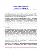 Ensayo sobre la película LA DICTADURA PERFECTA