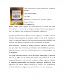 Estructuras de la mente, La teoría de las inteligencias múltiples