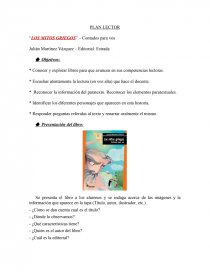 PLAN LECTOR LOS MITOS GRIEGOS. Página 1