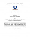 " LA DETERMINACIÓN DE LA IMPORTANCIA RELATIVA APLICADA EN UNA AUDITORIA DE LOS ESTADOS FINANCIEROS”